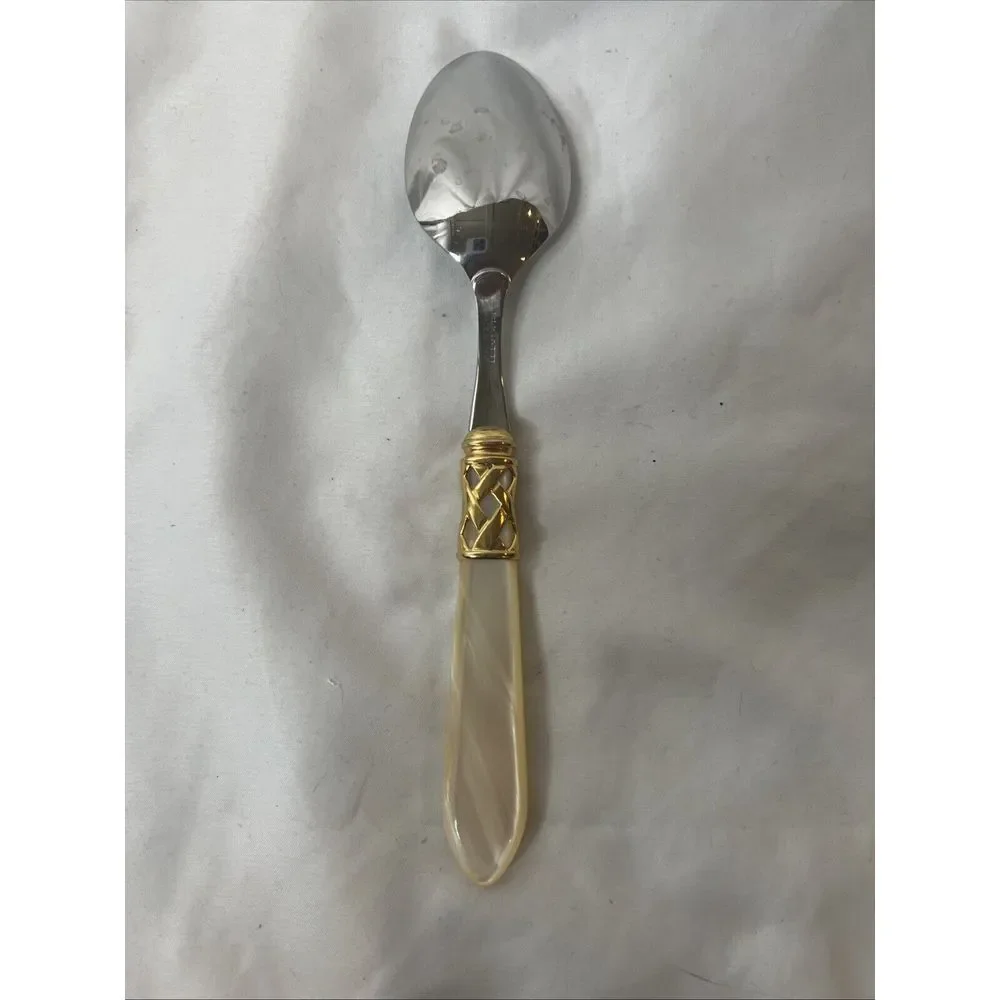 Bugatti Italy Aladdin Cream Gold Stainless Steel 18/10 Spoons‎